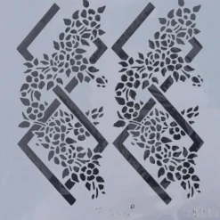 Plantilla de stencil Rombos Florales Rich 25x25cm