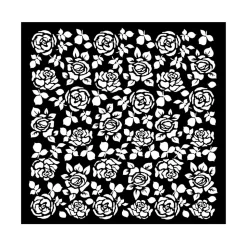 Plantilla de Stencil Rosas Precious Stamperia 18x18cm