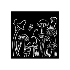 Plantilla de stencil Setas Romantic Hidden Grove Stamperia 12x12cm