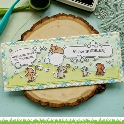 Plantilla de Stencil Slimline Cloudy Lawn Fawn 15x15cm