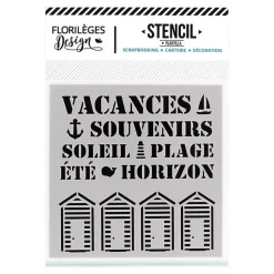 Plantilla de stencil Souvenirs d'été Florileges Design