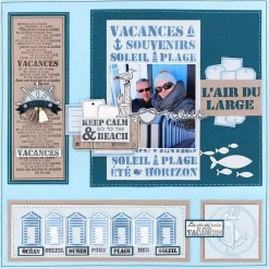 Plantilla de stencil Souvenirs d'été Florileges Design