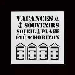 Plantilla de stencil Souvenirs d'été Florileges Design