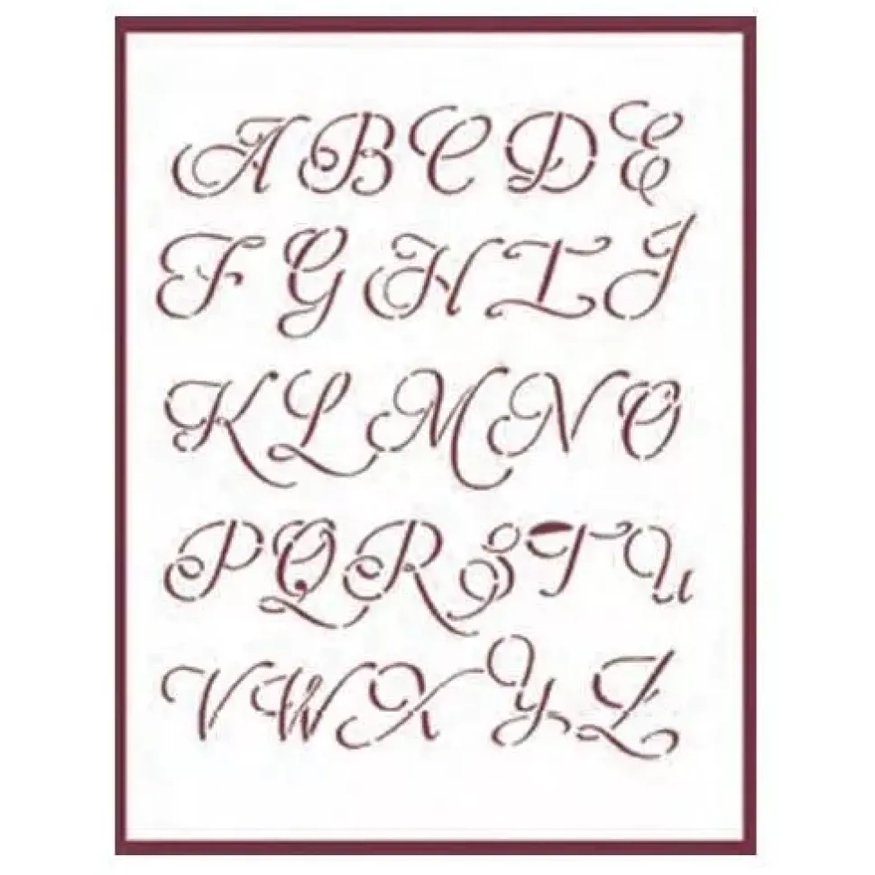 Plantilla de Stencil T-3092 Abecedario 21x30cm Dayka