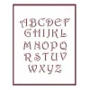 Plantilla de Stencil T-3094 Abecedario 21x30cm Dayka