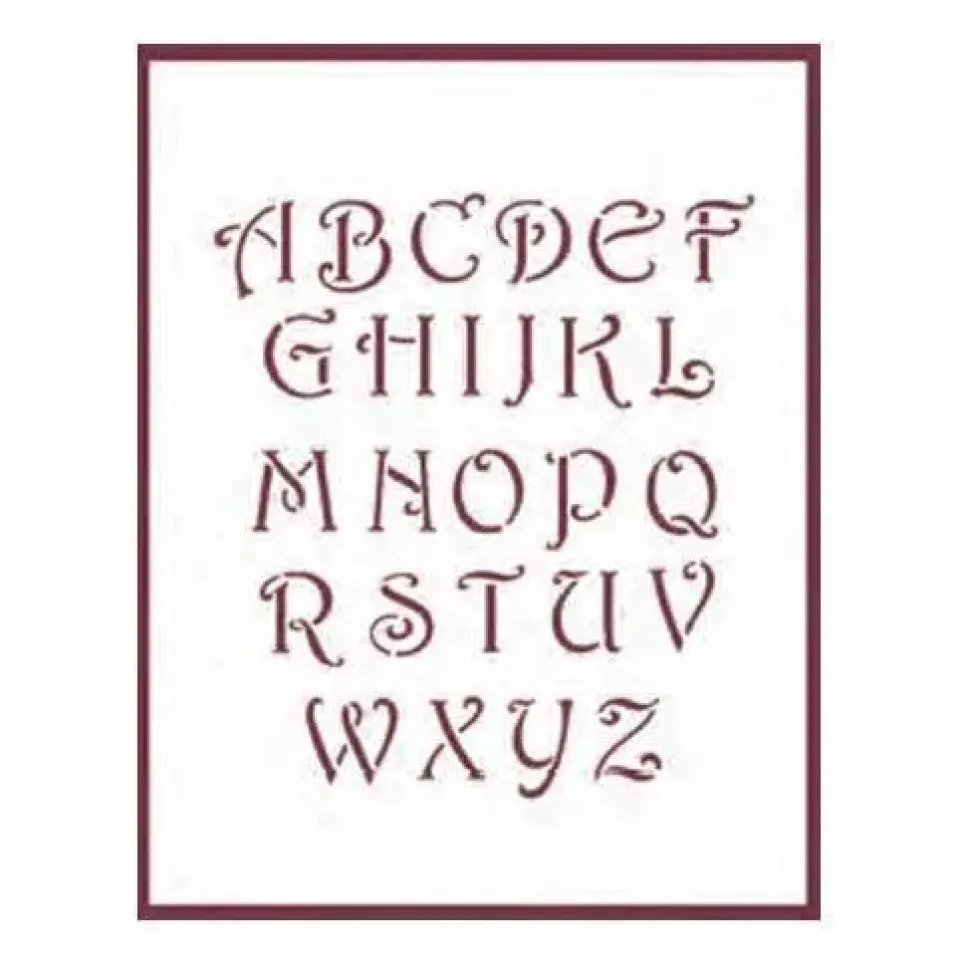 Plantilla de Stencil T-3094 Abecedario 21x30cm Dayka