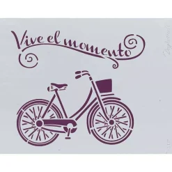 Plantilla de Stencil T-3137 Bicicleta 21x30cm Dayka