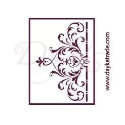Plantilla de Stencil T-3178 Brocado 21x30cm Dayka