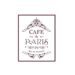 Plantilla de Stencil T-3111 Café de Paris 21x30cm Dayka