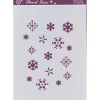 Plantilla de Stencil T-3043 Copos de Nieve 21x30cm Dayka