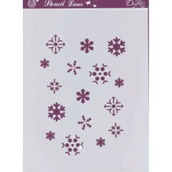Plantilla de Stencil T-3043 Copos de Nieve 21x30cm Dayka