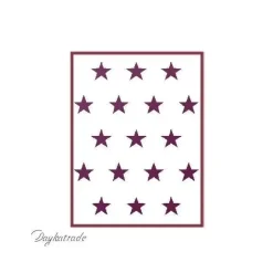 Plantilla de Stencil T-3133 Estrellas 21x30cm Dayka