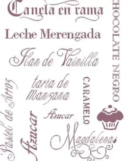 Plantilla de Stencil T-33051 Escrito cocina 30x42cm Dayka