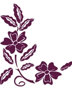 Plantilla de Stencil T-3008 Esquinera floral 21x30cm Dayka