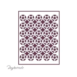 Plantilla de Stencil T-3141 Estrellas 21x30cm Dayka