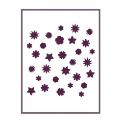 Plantilla de Stencil T-33015 Flores 30x42cm Dayka