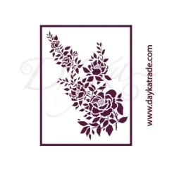 Plantilla de Stencil T-3165 Flores 21x30cm Dayka
