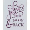 Plantilla de Stencil T-3142 LOVE YOU 21x30cm Dayka