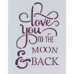 Plantilla de Stencil T-3142 LOVE YOU 21x30cm Dayka