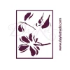 Plantilla de Stencil T-3196 Magnolia y pájaro 21x30cm Dayka