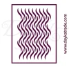 Plantilla de Stencil T-3336 Ondas 21x30cm Dayka