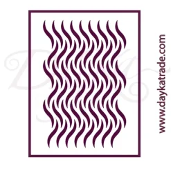 Plantilla de Stencil T-3336 Ondas 21x30cm Dayka