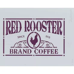 Plantilla de Stencil T-3148 RED ROSTER 21x30cm Dayka