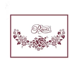 Plantilla de Stencil T-3109 Rosas 21x30cm Dayka