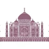 Plantilla de Stencil T-33037 Taj Mahal 30x42 cm Dayka