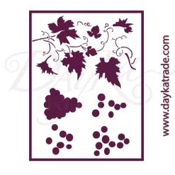 Plantilla de Stencil T-33081 Uvas 30x42cm Dayka