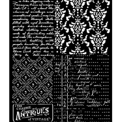 Plantilla de stencil Texturas Brocante Antiques Stamperia 20x25cm