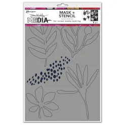 Plantilla de Stencil Things That Grow Dina Wakley Media Ranger