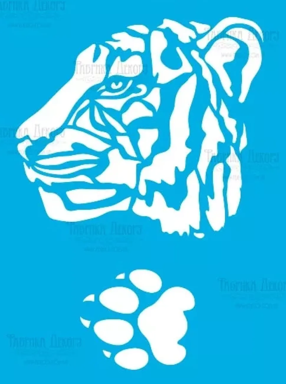 Plantilla de Stencil Tigre Fabrika Decoru 15x20cm