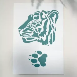Plantilla de Stencil Tigre Fabrika Decoru 15x20cm