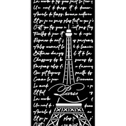 Plantilla de stencil Torre Eiffel Oh là là! Stamperia 12x25cm