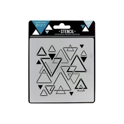Plantilla de stencil Triángulos mixtos Florileges Design