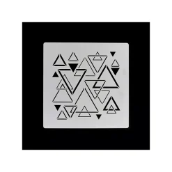 Plantilla de stencil Triángulos mixtos Florileges Design