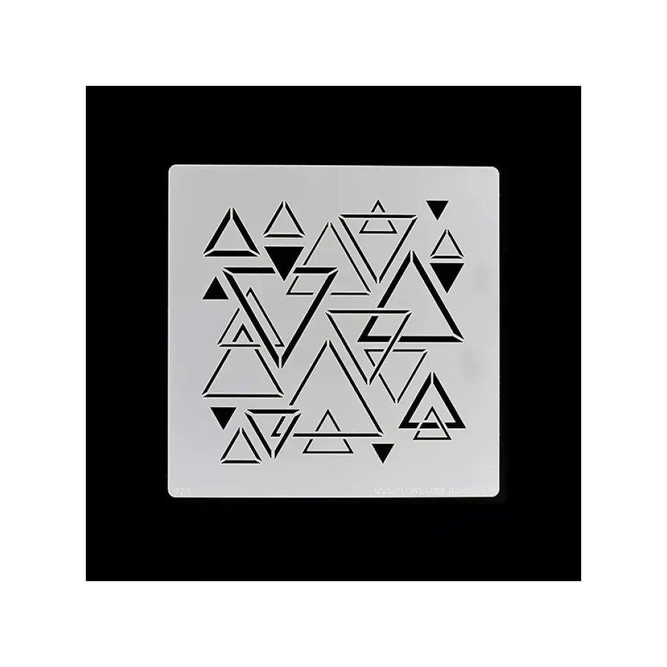 Plantilla de stencil Triángulos mixtos Florileges Design