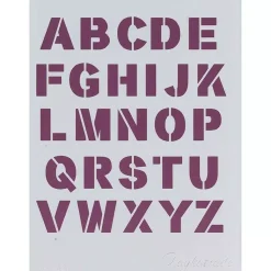Plantilla de Stencil V-243 Abecedario 15x21cm Dayka
