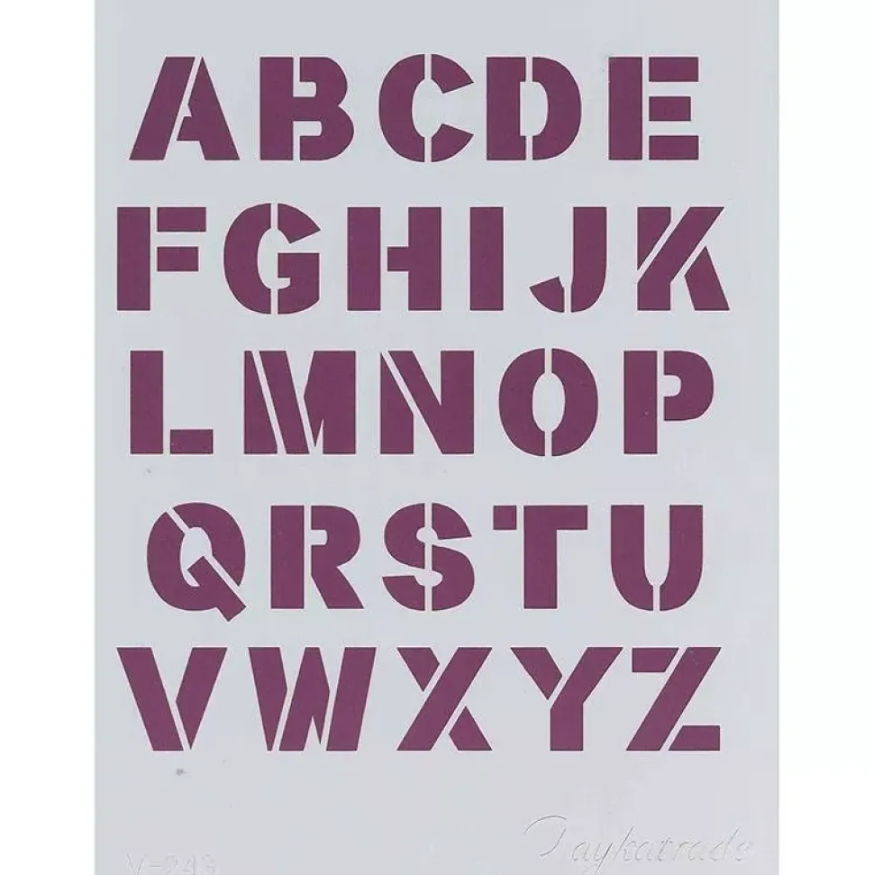 Plantilla de Stencil V-243 Abecedario 15x21cm Dayka