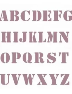 Plantilla de Stencil V-146 Abecedario 15x21cm Dayka