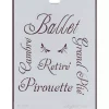Plantilla de Stencil V-230 Ballet 15x21cm Dayka