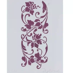 Plantilla de Stencil V-234 Cenefa floral 15x21cm Dayka