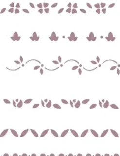 Plantilla de Stencil V-155 Cenefas15x21cm Dayka