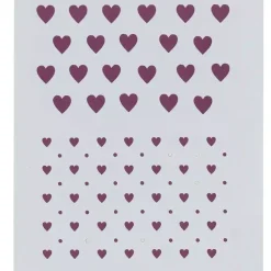 Plantilla de Stencil V-148 Corazones 15x21cm Dayka
