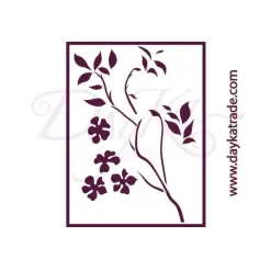 Plantilla de Stencil V-295 Flores 15x21cm Dayka