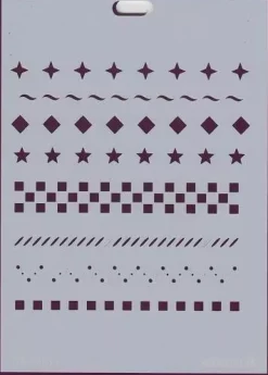 Plantilla de Stencil V-151 Geométricos 15x21cm Dayka