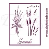 Plantilla de stencil V-307 Lavanda 15x21cm Dayka
