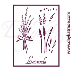 Plantilla de stencil V-307 Lavanda 15x21cm Dayka