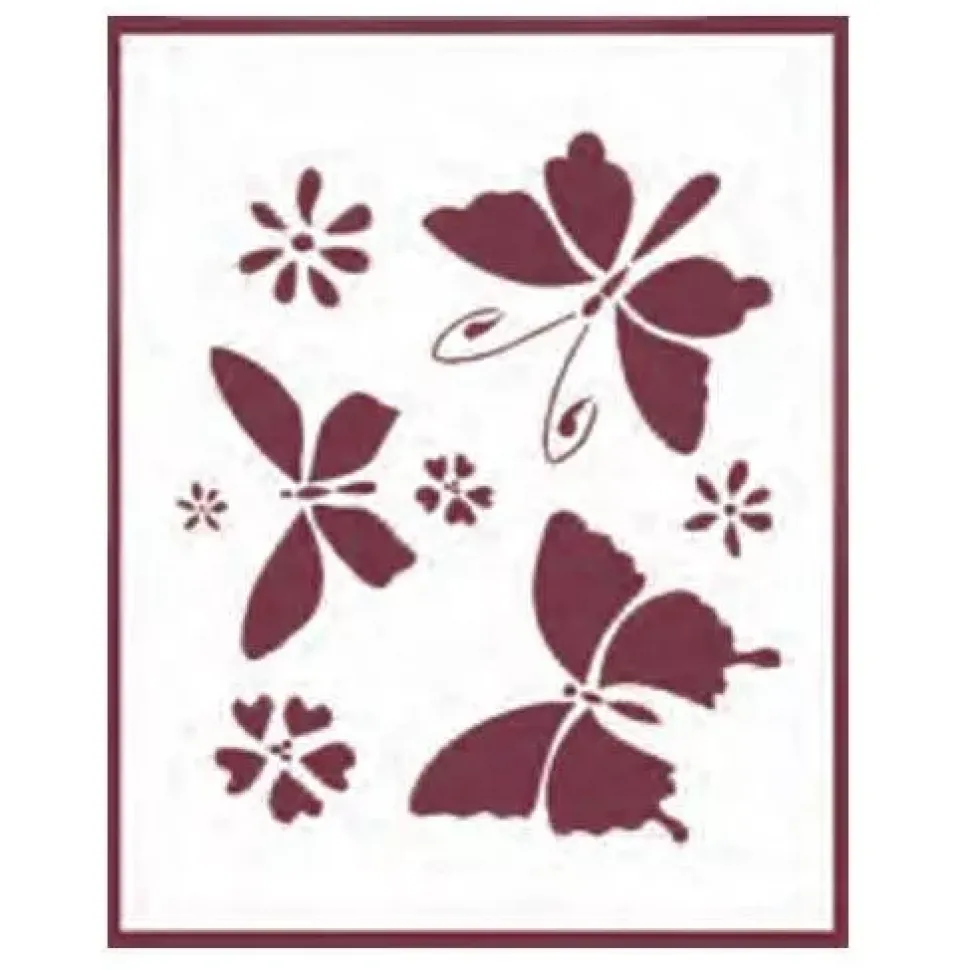 Plantilla de Stencil V-231 Mariposas 15x21cm Dayka